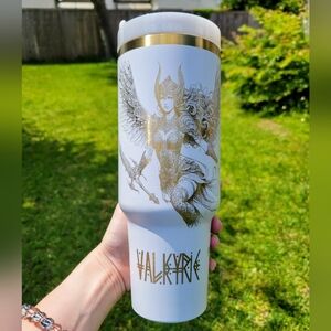 40 ounce Custom Laser Engraved Valkyrie Tumbler